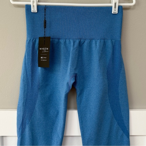 NWT NVGTN Ocean Blue Contour Seamless Leggings - Picture 4 of 8
